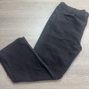 Men’s Arizona Jean Co Relaxed Straight Leg Black Denim Jeans 42x30